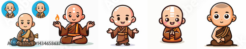 vector of a monk.