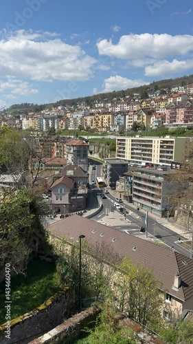 Wallpaper Mural Neuchâtel, Switzerland - French speaking park of Suisse, Swiss town is also known as Neuenburg, Neuchatel Torontodigital.ca