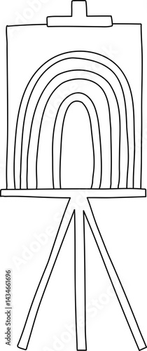 Lined Standing Canvas for Drawing Hand Drawn