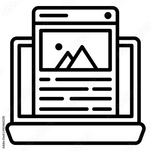 Article Line Icon