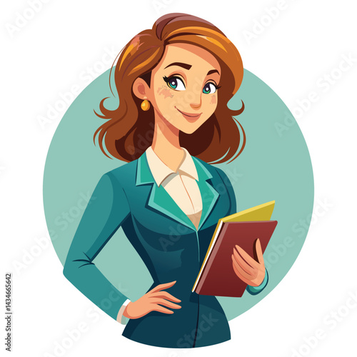 Professional woman holding books (3)