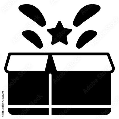 Unboxing Solid Icon