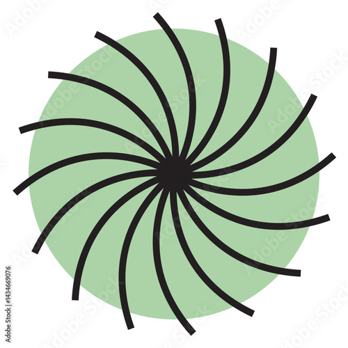 Brutalist geometric snowflake