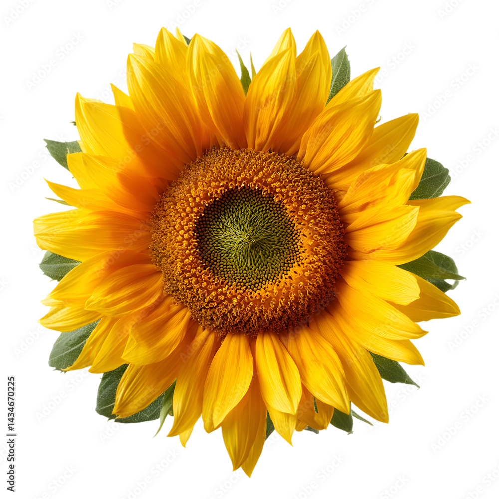 Fototapeta premium Sunflower with Curved Petals
