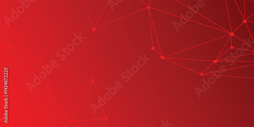 Digital technology speed connect red background, cyber nano information, abstract communication, innovation future tech data, internet network connection, Ai big data, line dot illustration