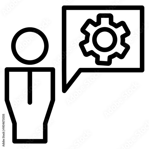 A male worker is explaining a tutorial or briefing