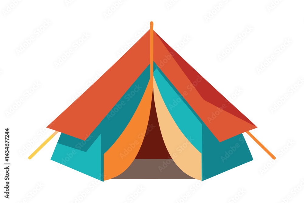 3d camping tent vector illustration isolated on white background 3d camping tent vector illustration isolated on white background