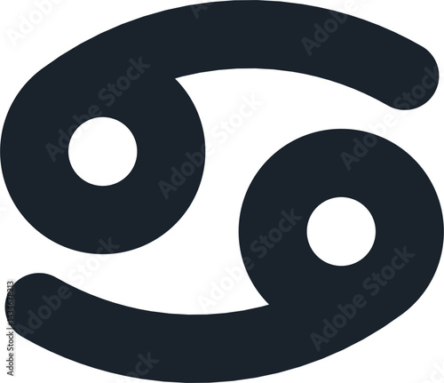 Cancer zodiac icon vector. constellation, astrology, symbol