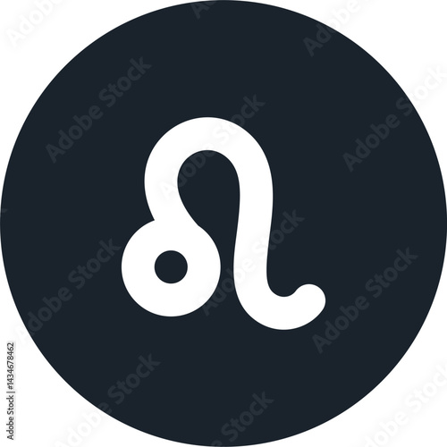 Leo zodiac icon vector. constellation, astrology, symbol