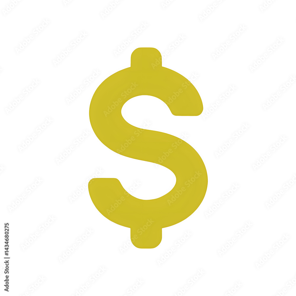 Yellow dollar icon – alternative money and finance symbol Yellow dollar icon – alternative money and finance symbol