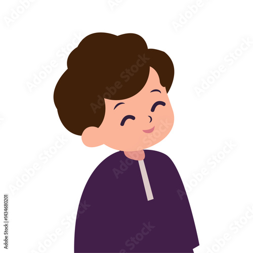 a little cute kid boy smiling