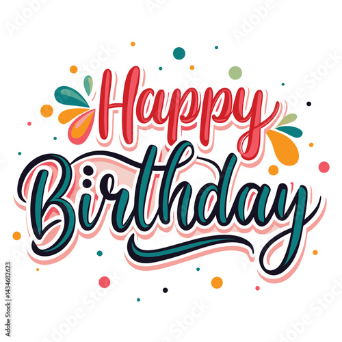 Colorful Happy Birthday Greeting