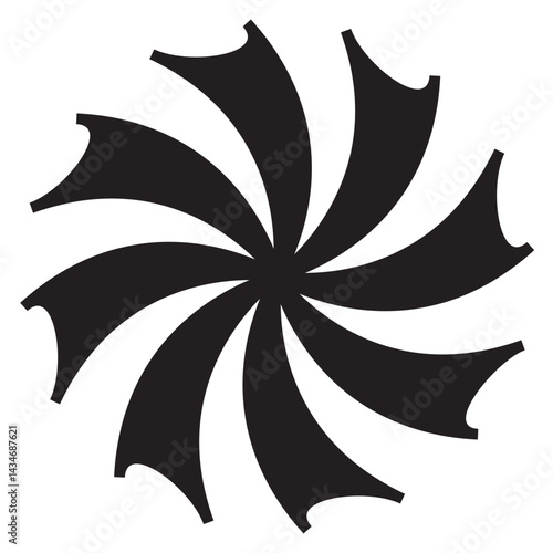 Brutalist geometric snowflake