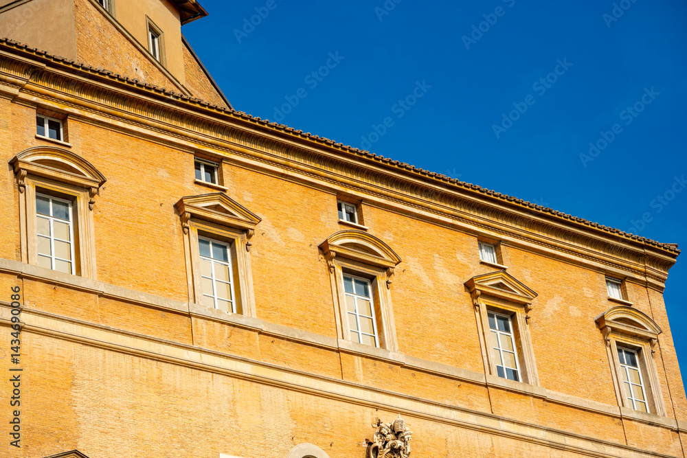 Obraz premium The Papal Basilica of Saint Peter in the Vatican, or simply Saint Peter's Basilica, is a church of the Italian High Renaissance located in Vatican City, an independent microstate enclaved within the c