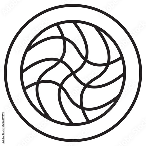 Ball Geometric Brutalist Shape