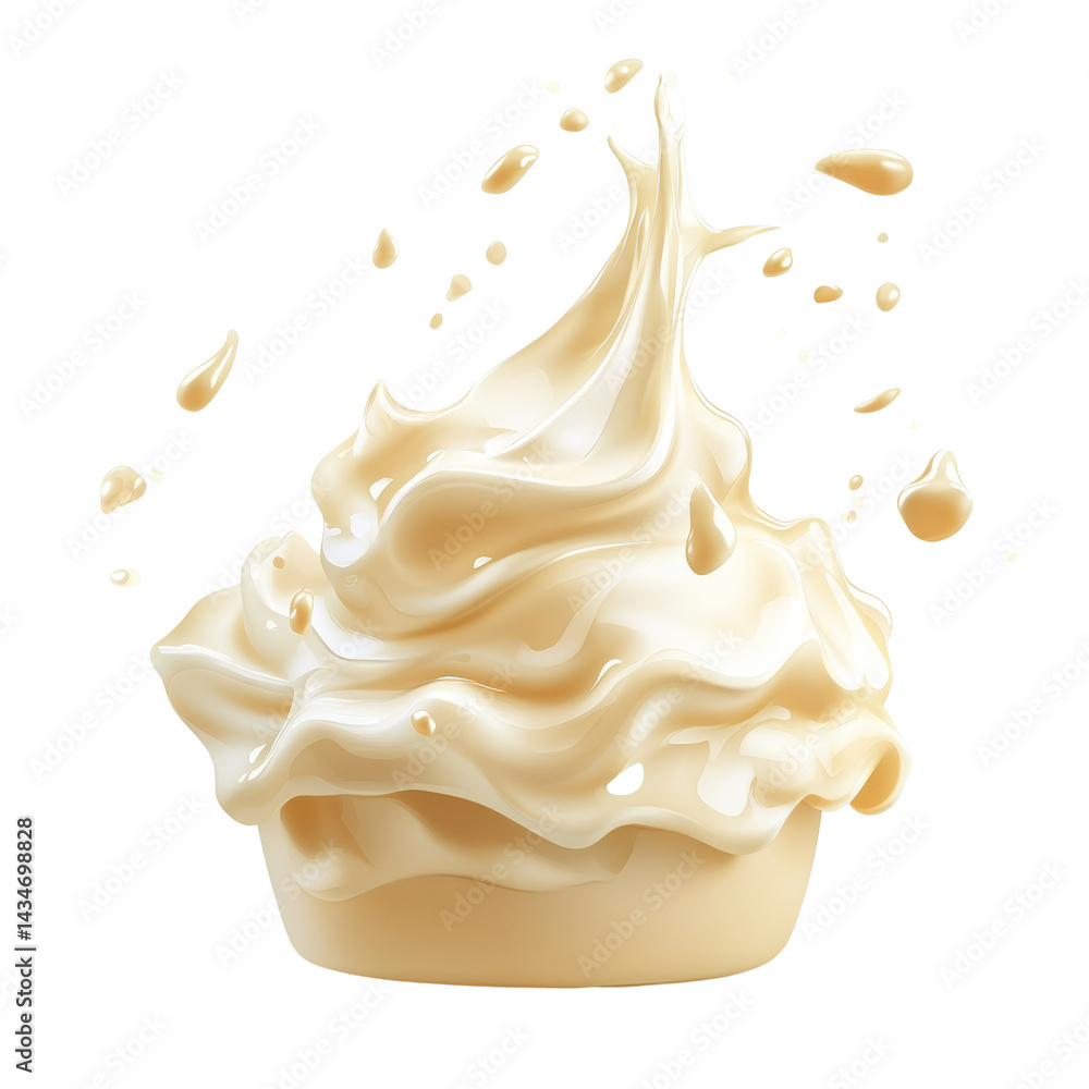Creamy delight splash on transparent area, elegant white liquid swirl presentation, mesmerizing fluidity of milk Creamy delight splash on transparent area, elegant white liquid swirl presentation, mesmerizing fluidity of milk