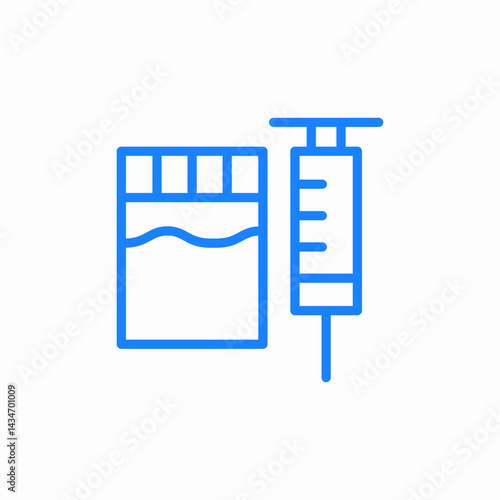 insulin pen icon sign vector