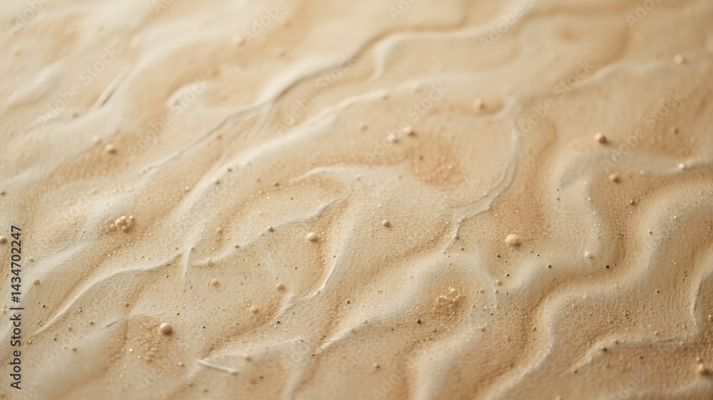 calming poster background with muted colors, featuring a soft cream base textured with faint, pebble-like patterns in muted sage and dusty pink, resembling