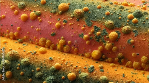 Detailed Close-Up of Yellow Skin Lesions Associated with Impetigo Infection