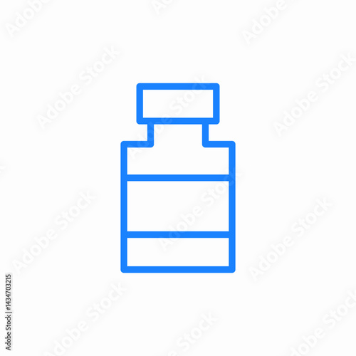 reagent bottle icon sign vector