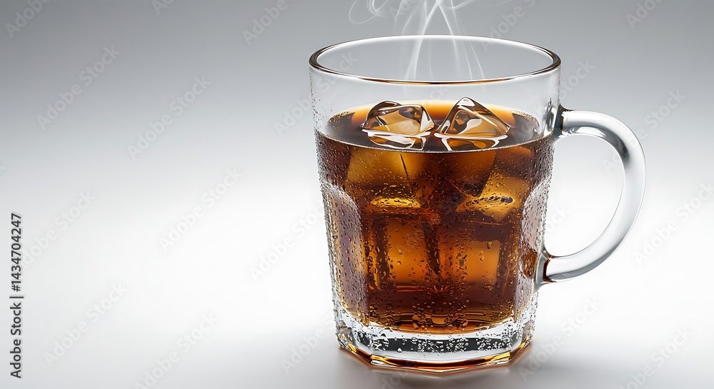 Refreshing Iced Tea in a Glass Mug Refreshing Iced Tea in a Glass Mug