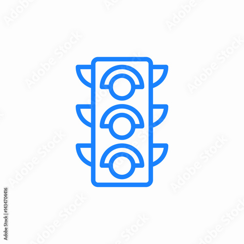 traffic lights icon sign vector