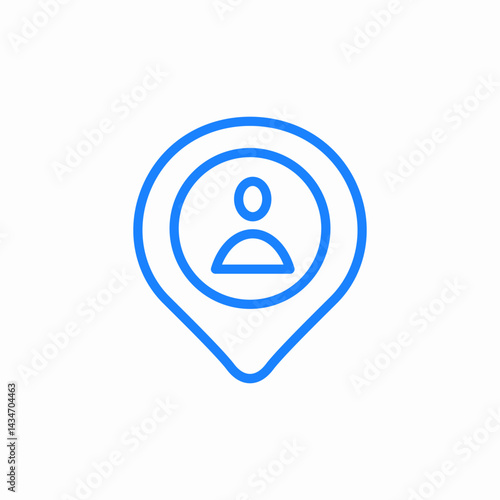 user location icon sign vector