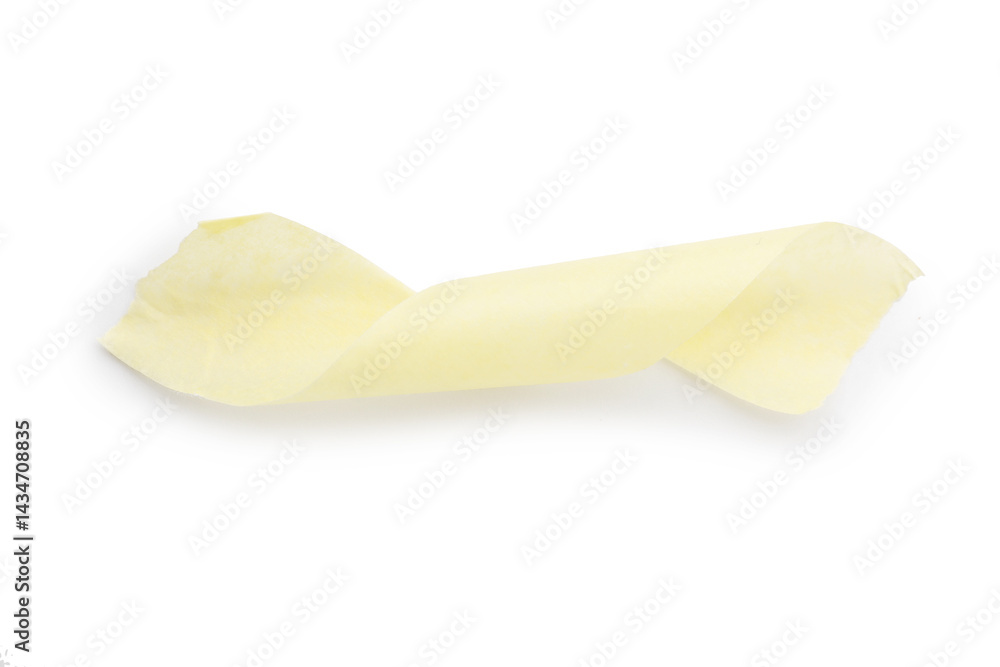 Strip of masking tape isolated on white, top view Strip of masking tape isolated on white, top view