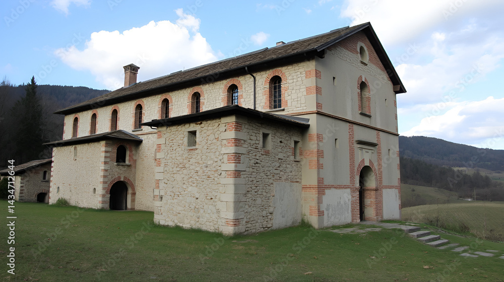 abandoned monastery in Bobbio - Piacenza - Italy abandoned monastery in Bobbio - Piacenza - Italy