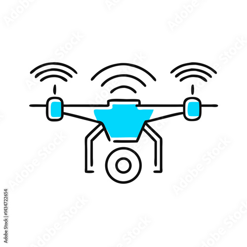 Autonomous Drone with Signals for Security Surveillance  