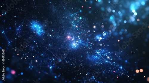 Wallpaper Mural Cosmic tapestry: An abstract representation of interconnected celestial bodies Torontodigital.ca