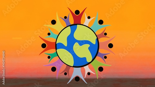 Celebrate World Day for Cultural Diversity with vibrant vector illustrations showing global unity, traditional outfits, and cultural harmony in modern, artistic designs. Ideal for posters and media.