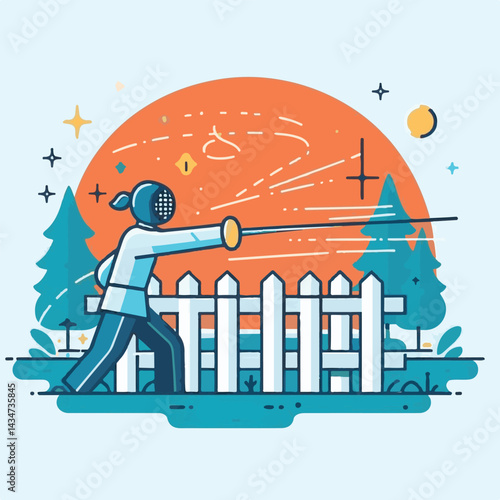 fencing, background, athlete, competition, sport, sword, isolated, active, attack, training, combat, duel, dynamic, mask, fencer, activity, fight, healthy, thrust, athletic, white, motion, equipment, 