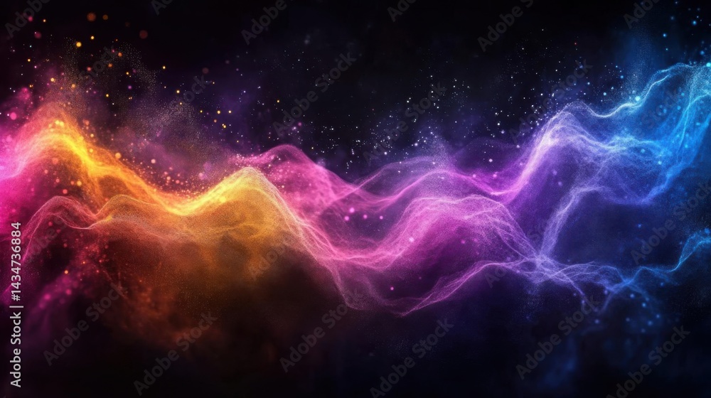 Cosmic Wave Abstract Art. Cosmic Wave Abstract Art.