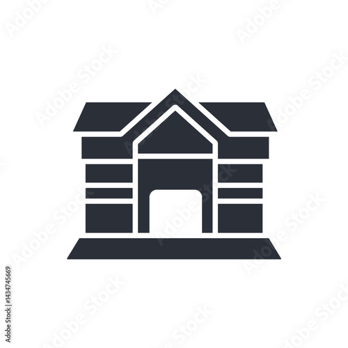 building icon collection .design style with background