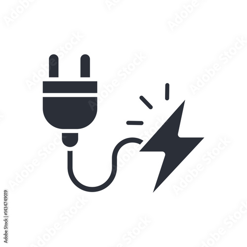plug icon collection .design style with background