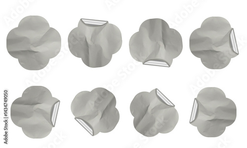 Blank Glued Paper Sticker Tag Label Texture