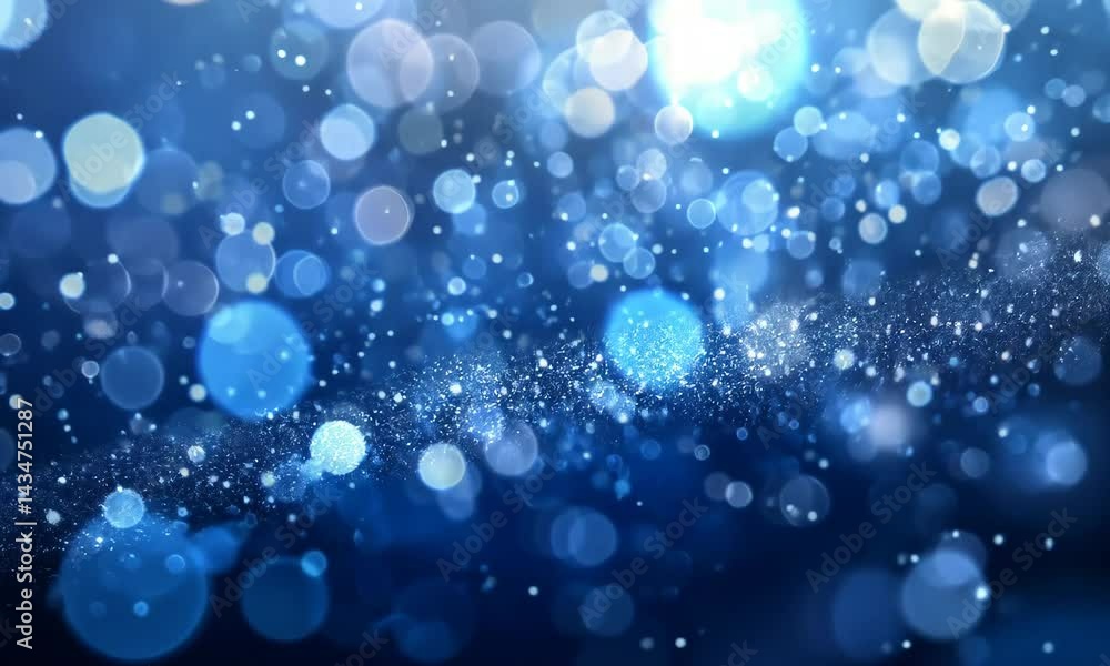 Enchanting blue bokeh lights with shimmering particles for elegant backgrounds Enchanting blue bokeh lights with shimmering particles for elegant backgrounds