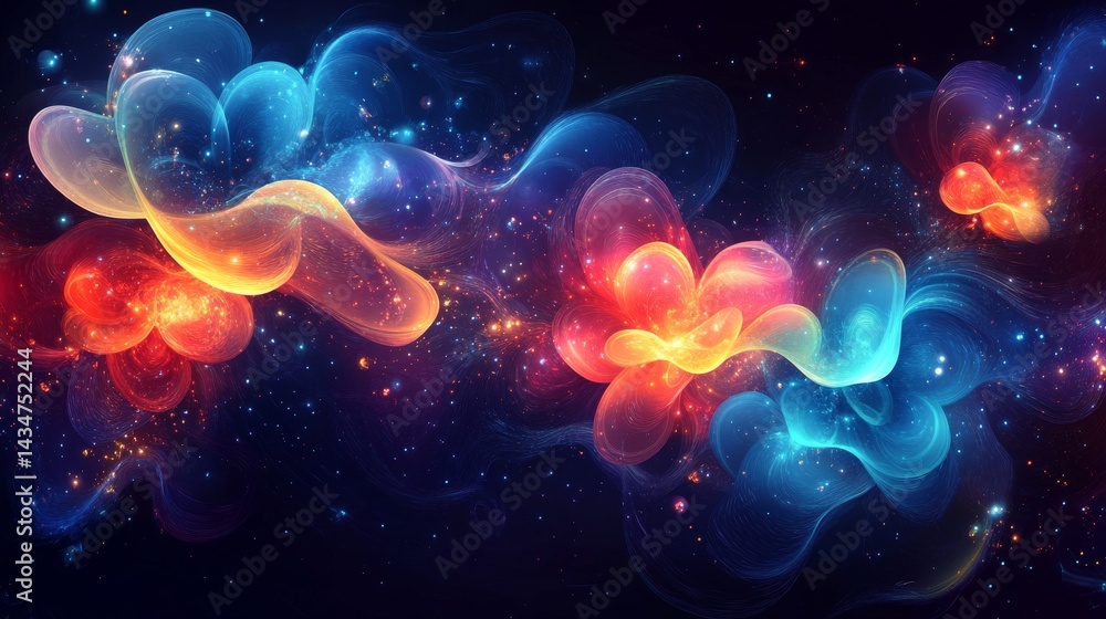 Cosmic Nebula: A Symphony of Celestial Colors Cosmic Nebula: A Symphony of Celestial Colors