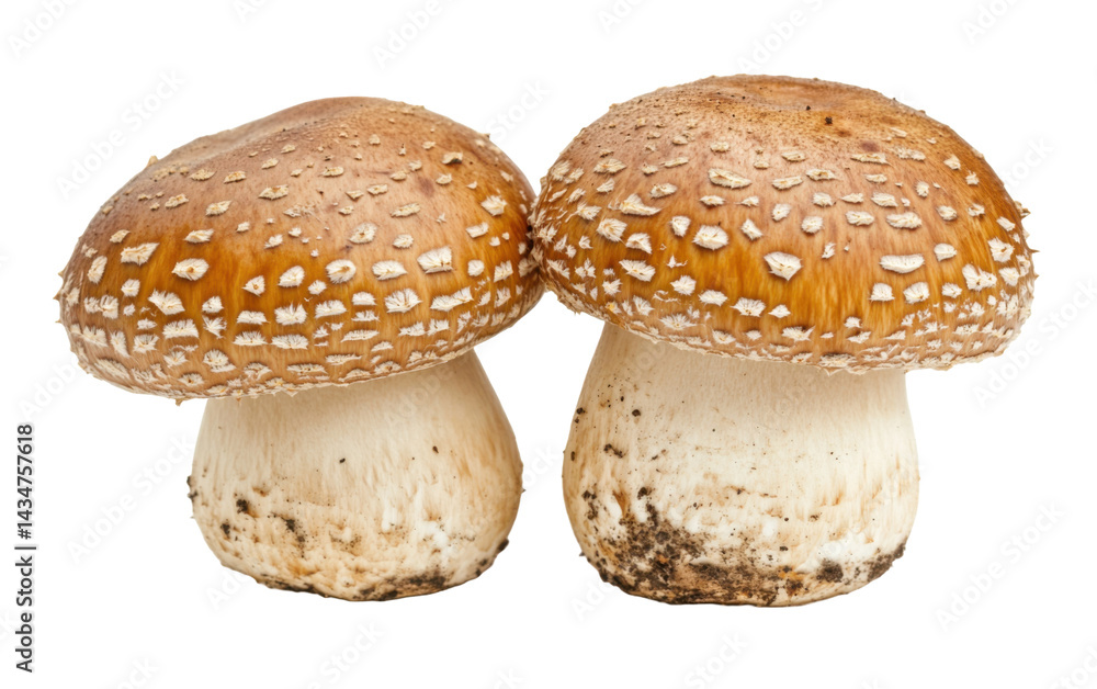 Obraz premium Mushrooms isolated on transparent background
