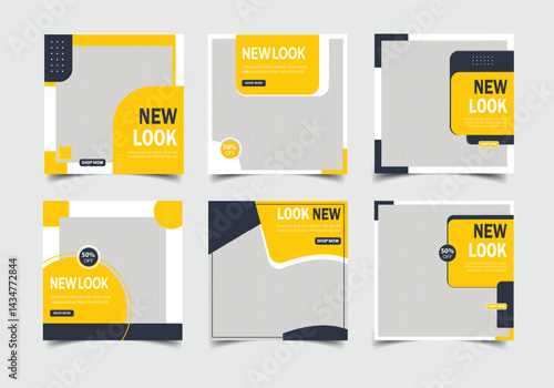 Fashion sale social media design template