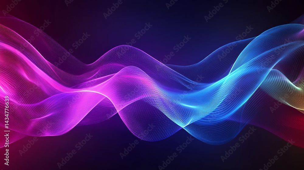 Abstract Colorful Waves Flowing Dynamically Neon Background Abstract Colorful Waves Flowing Dynamically Neon Background