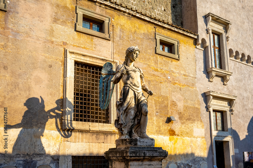 Castel Sant'Angelo, also known as Mausoleum of Hadrian, is a towering rotunda in Parco Adriano, Rome, Italy. It was initially commissioned by the Roman Emperor Hadrian as a mausoleum for himself and h
