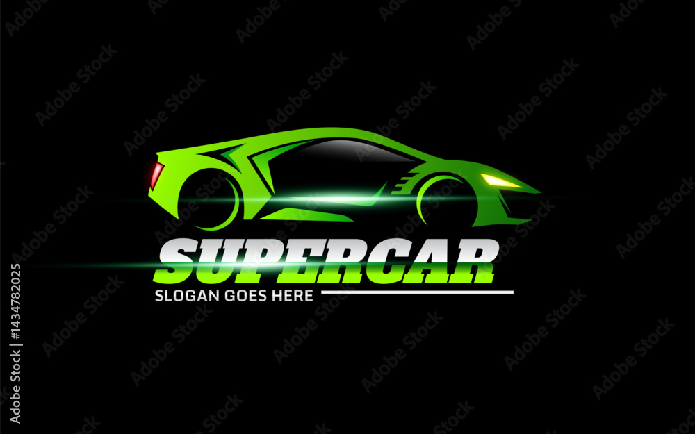 Fototapeta premium Super car vector logo template