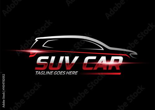 SUV car logo design template. Fit for business related to automotive industry, community, club and others. Vector illustration