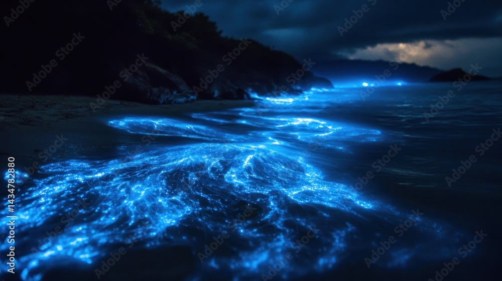 Naklejka premium Bioluminescent Bay