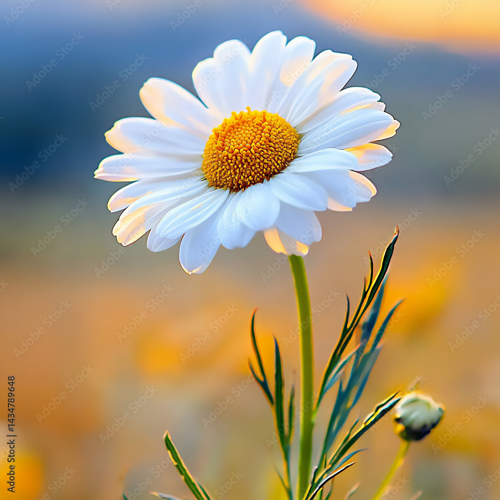 Naklejka premium cheerful daisy sunlight,