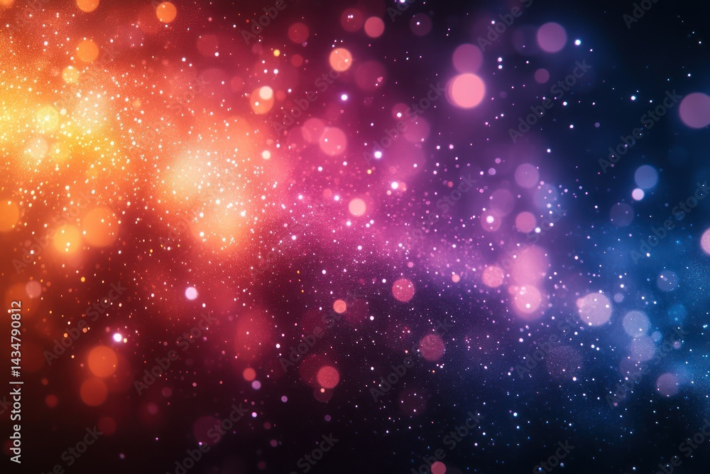 Fototapeta premium Festive Abstract Light Bokeh Background.