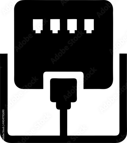 Ether Port Vector Icon 