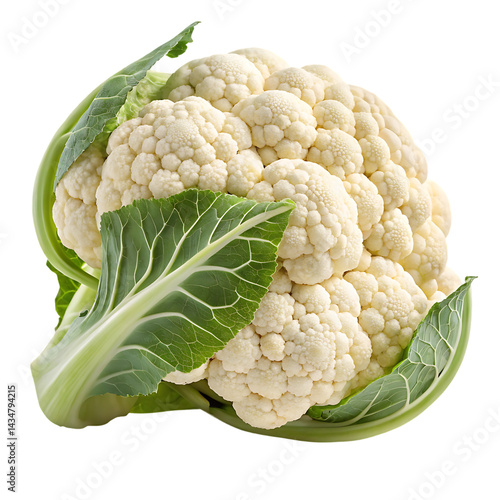 cauliflower isolated on white